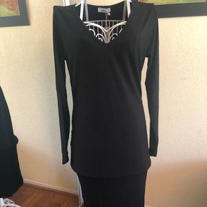 🔥Black bodycon long sleeve body perfecting dress